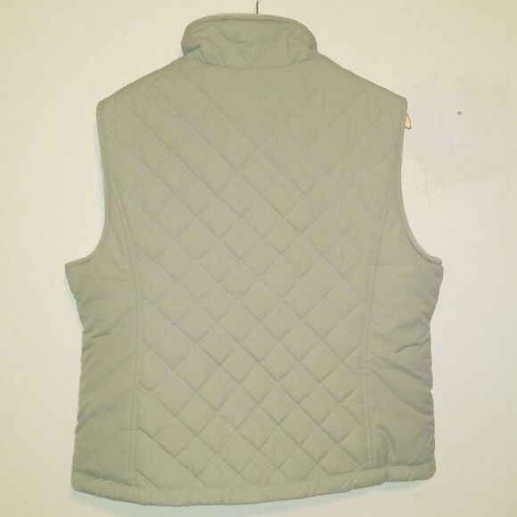 Free Country Quilted Reversible Puffer Vest-XL-Fleece Lined-Pocket-Full Zip-Sage - Picture 5 of 8